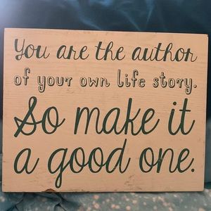 Something to hang up anywhere you feel it’s comfortable in your place.